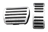 Fußstütze Für Chery Für Tiggo 7 8 2 3X 4 Pro Max Plus Auto-Fußpedal Gaspedal Bremse Abdeckung Rutschfeste Unterlage Zubehör Kupplung(AT Silver)
