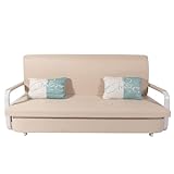 Mendler Schlafsofa HWC-M83, Schlafcouch Couch Sofa, Schlaffunktion Bettkasten Liegefläche, 190x185cm - Stoff/Textil beig