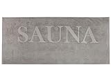 ZOLLNER Saunatuch, 100% Baumwolle, 500 g/qm, 80x200 cm, hellg