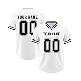 KONG JIMFAN Personalisiertes Baseball Trikot,Individuell Bedruckt Namen Nummer & Logo,Teamtrikot Kinder/Erwachsene Unisex Personalisierte Trikot Fußballtrikot Tshirt Herren Sport(Blau)