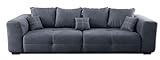 Cavadore Big Sofa Mavericco / XXL Couch im modernen Design / Inklusive Rückenkissen und Zierkissen / 287 x 69 x 108 cm (BxHxT) / Mikrofaser G