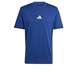 adidas Herren Essentials SMALL Logo Single Jersey Tee, Dark Blue/White, XXL