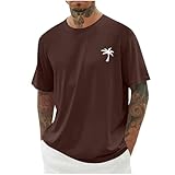 Qixiu Herren Oversized T-Shirt, Weiß, L, Kurzarm, Rundhals-Ausschnitt, 95% Polyester, 5% Elastan, Asiatische Größe, Sport, Casual, S