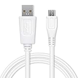 CELLONIC USB Kabel 1m kompatibel mit Samsung Galaxy S7, S6, S5, S4, S3, S2 / Edge/Plus/Note 5, 4, 3, 2 / A7, A6, A5, A3 Smartphone, Handy Ladekabel Micro USB auf USB A 2.0 Datenkabel 1A weiß PVC