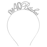 Ipetboom Stirnband Haarschmuck Tiara Haarband Geburtstagsstirnbänder für Erwachsene Geburtstag Kopfschmuck Erwachsener Kopfbedeckung alles zum Geburtstag schmücken Damen M