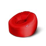 Fatboy® Lamzac 3.0 Luftsofa | Großes, aufblasbares Sofa/Liege/Bett in Rot, Sitzsack mit Luft gefüllt | Outdoor geeignet | 110 x 103 x 62