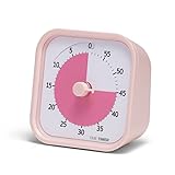 TIME TIMER Home MOD – 60-Minuten-Visual Timer für Kinder – Homeschool Supplies Study Tool, Timer für Kinderschreibtisch, Büroschreibtisch und Meetings mit geräuschlosem Betrieb (Peony Pink), 9x5x9