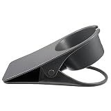 HOLIDYOYO Großer Grauer Tischbecherhalter Clip mit Schwammpolster Kratzfest Vielseitig für Getränke Kosmetik Stifte Einfacher Anbau ohne Bohren für Büro Auto und Schreibtischorg