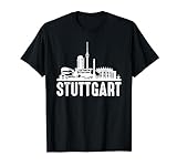 Stuttgart Deutschland T-Shirt Stuttgart Geschenk Skyline T-S