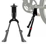 Fahrradständer, 24-27.5 Zoll Höheverstellbar Aluminiumlegierung Fahrrad Ständer,Zweibeinständer, rutschfest Seitenständer, Stabil Fahrradständer für Mountainbike, E-Bike, Trekking, R