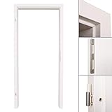HORI® Tür-Zarge I in verschiedenen Dekoren und Größen I Türrahmen passend für alle Zimmertüren in DIN Größe Cpl Weiß