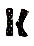 Winkee Rocks - Rock Hand Socken | Cool Socks in Größe 41-45 (XL/XXL) | Lustige Socken für Männer & Frauen | Socks mit Motiv | Ideale Weihnachtsgeschenke | Halloween, Karneval, Fasching, Party