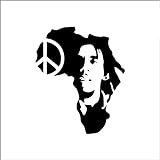myrockshirt Afrika Frieden Reggae Bob Peace-Zeichen 20cm Aufkleber Autoaufkleber JDM Sticker Decal frei Farbwahl Profi Q