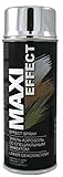 MAXI-SPECIAL | Acryl-Sprühlack | SILBER | Chrom-Effekt | Glänzend | Für verschiedene Oberflächen | Effizient | Kein Pinsel erforderlich | Schlierenfrei | Gut deckend | 400 ml (SILVER MX0010)