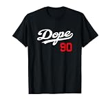 DOPE 90er Rap Hip Hop Baseball-Trikot West Coast T-S