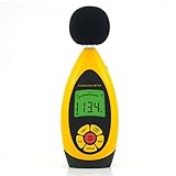 Dezibel Messgerät, Handheld Digital Noise Sound Level Meter Tester Bereich 30dB ~ 130dB Genauigkeit +/- 1,5 dB