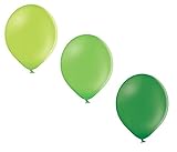 50 Luftballons 3 Farben apfelgrün, limone, dunkelgrün Qualitätsballons 27 cm Ø KEIN Plastik, biologisch abbaub
