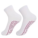 hahuha Night Time Socken für Damen Selbst Unisex Socken Socken Warme Turmalin Heizung Winterstrümpfe für Frauen, weiß, O