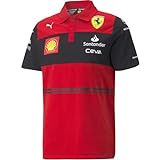 Ferrari Scuderia Offizielle Formel 1 Merchandise 2022 Kollektion - 2022 Team Polo-Hemd - Rot - Größe: XL