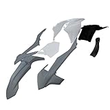 HUVNEXA KT50 Motorrad Verkleidung Set Body Kit Kunststoff Kotflügel Kotflügel, for China KT 50 DB20 Senior JUNIOR, for MINI, Dirt Bike(Grey White)