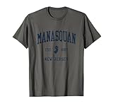Manasquan NJ Vintage Athletic Sports JSN1 T-S