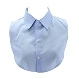 WUURAA Unisex Revers Spitze Gefälschte Kragen Halb Shirt Abnehmbare Einstellbare Halskette Choker Mit Knöpfen Für Kleidung Dekoration Zubehör Spitze Kragen H