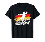 Handball Team Deutschland Flagge Handballer Ball Sportspieler T-S