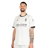 Puma Herren Borussia Mönchengladbach Home Jersey Replica, Warm White/Puma Blac, L