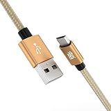 JAMEGA – 0,5m Premium Micro USB Kabel | Nylon geflochtenes USB Ladekabel Datenkabel für Micro USB Geräte kompatibel mit Samsung, HTC, Huawei, Sony, Nokia, Kindle, PS4 XBOX Controller – G