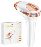 21J IPL Geräte Haarentfernung Laser mit 3 Erweiterte Funktionen, 600-1200NM Effizient IPL Laser Haarentfernung und 9 Energiestufen für Damen/Herren, Gesich, Bikini, Körper, Beine,
