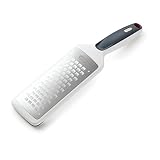 Zyliss E900034 Smooth Glide Grobreibe, Kunststoff/Edelstahl, Weiß/Grau, Käsereibe für Käse, Gemüse und mehr, besonders scharfe Universalreibe aus Edelstahl mit komfortablem G