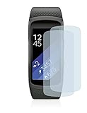 BROTECT 2x Full-Cover Schutzfolie kompatibel mit Samsung Gear Fit 2 Full-Screen Displayschutz-Folie [3D Curved, Anti-Fingerprint, Kristall-Klar]