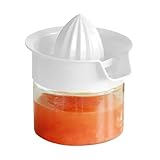 Ruwshuuk Küchenzitronenquadrat, manuelle Zitruspresse, Küche Orangen Press Compact, Einfach auftragen, kein Strom erforderlich, multifunktionaler Entsafter für Familienversammlungen, Outdoor,