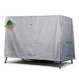 Mehr Garten Hollywoodschaukel 3 Sitzer Abdeckung, 220x150x160 cm, grau, Oxford 600D Gewebe, Schutzhülle Hollywoodschaukel, wasserdicht, UV-beständig und w