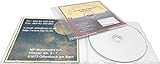 MP-Pro CD-Covercard inkl. Druck CD-Einleger Beidseitig Glänzend Bedruckt für CD-Hüllen Deckel (Jewelcase, Slimcase usw.) - 100 Stück