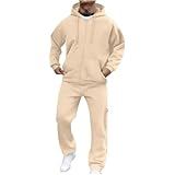 Generisch Fußball Trikot Herren Retro Hoodie Jogginganzug Trainingsanzug Baseball Sport Outfit Trainingsanzug Winter Winter Baumwolle Jogging Fitness Lange Herren Gym Tracksuit L