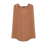 Langärmelige Chiffon-Netzbluse für Damen 2025, trendig, mittellang, Schaljacke, lockere Oberbekleidung, Klimaanlage, Hemd, dünne Kapuze, Sonnenjacke, Tops, khaki, XXL
