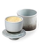HOME DECOR Keramik Butterdose, französische Butterdose, butterglocke mit Deckel, für frische und streichfähige Butter - Farbverlauf g