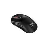HyperX Pulsefire Haste 2 Core Wireless Gaming-Maus – Leichtgewicht mit 2,4 GHz & Bluetooth, bis zu 100 Std. Akkulaufzeit, 12000 DPI, RGB, für PC & Konsole, Schw