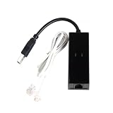 Qusedwey Faxmodem, USB2.0 56K Externer Modemtreiber, Stecker und Spiel-USB-Modem, Standard und Erweitert Gemäß Anleitung (Einzelanschluss)