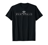 Amazon Games - Play New World T-Shirt Schwarz S Klassisches Halbarm-Rundhals-T-S