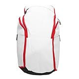 Dilwe Basketball -, Nasse Trockene Segregation Oxford Stoff Laptop -Kompartiment für Trainingsmittel (Weiß Rot)