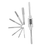 HOLIDYOYO 1Satz Teiliges Handgewindebohrer Gewindegriff Werkzeugsatz für Manuelle Gewindeschneidwerkzeuge Schlagfester für Rep