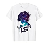 Leo Zodiac Anime Girl Lion Horoskop Vaporwave Galaxy T-S
