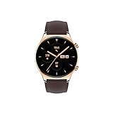 Honor Watch GS 3 Smartwatch, AMOLED Touchscreen 1,43 Zoll (3,6 cm), Physikalische Aktivitätsuhr mit Herzfrequenzüberwachung, Schlaf und Oxien, bis zu 14 Tage Autonomie, Lederversion Gold, N