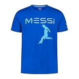 Messi Herren Lifestyle Kick T-Shirt Standard Fit Graphic Tee Cotton Jersey Knit, Fallschirmspringer, M