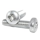 Linsenschrauben M4X18 20 Stück Edelstahl A2 / V2A rostfrei mit Pozi Kreuzschlitz DIN 7985 / ISO 7045, Maschinenschraub