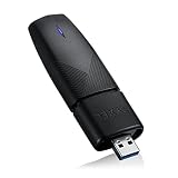 Zyxel WiFi 6 AX1800 USB-Stick – Unterstützt MU-MIMO, OFDMA für EIN verzögerungsfreies Netzwerk-Erlebnis. Hochentwickelte Sicherheit durch WPA2-/WPA3-Verschlüsselung [NWD7605]