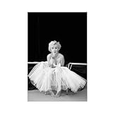 EMIGOS Marilyn Monroe Ballerina Poster Leinwand Poster Schlafzimmer Dekor Sport Landschaft Büro Zimmer Dekor Geschenk ungerahmt 30 x 45