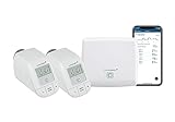 Homematic IP Smart Home Starter Set Heizen, Digitale Steuerung für Heizung mit oder ohne App, Alexa, Google Assistant, einfache Installation, Energie sparen, Thermostat, Heizungsthermostat, 156537A0